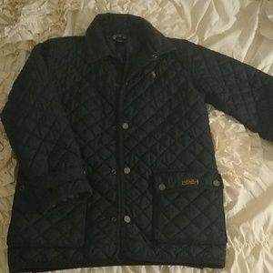 Polo Navy Blue quilted jacket  Boys M